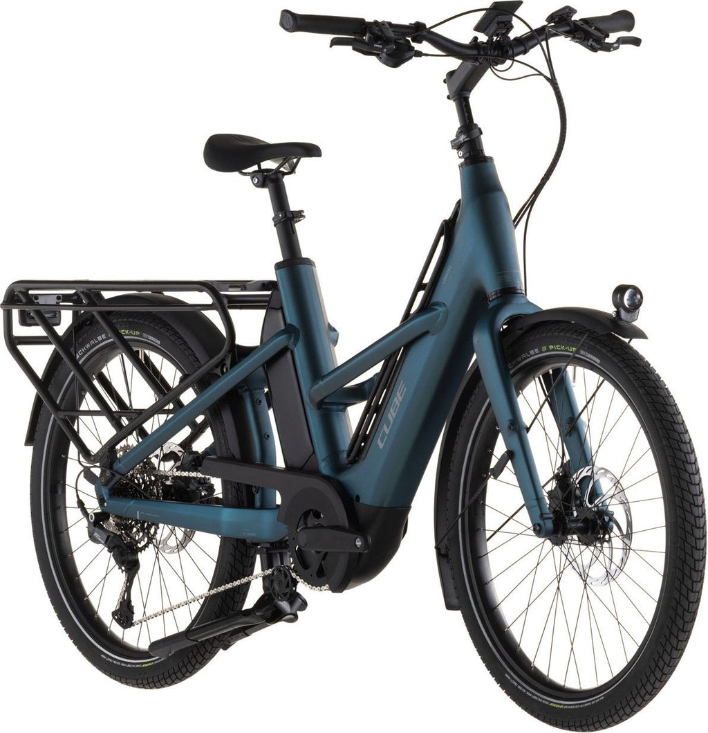 Vélo Cargo Longtail Électrique Cube Longtail Hybrid 800 Shimano Cues 11V 800 Wh 26'' Vert Royal 2026