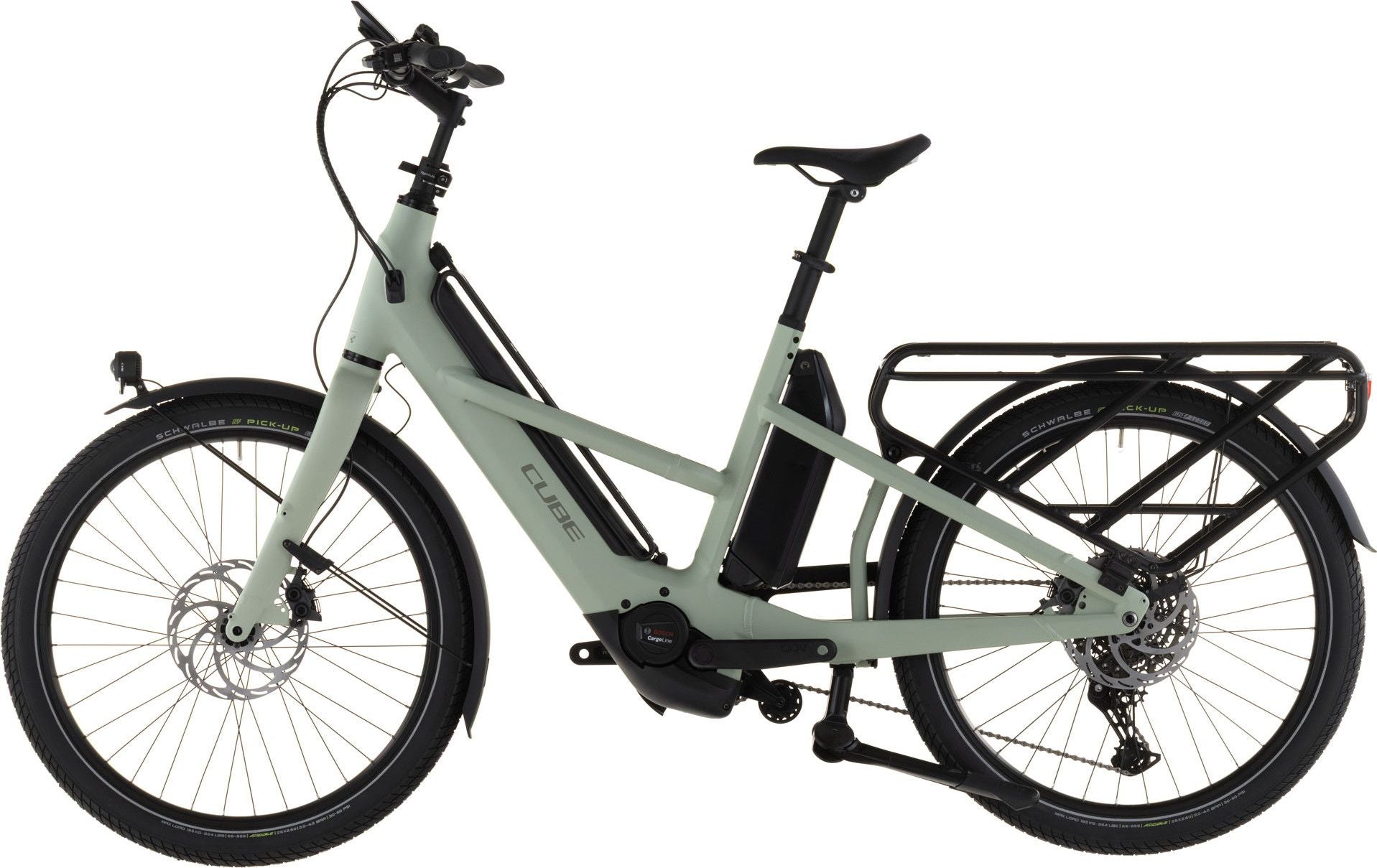 Vélo Cargo Longtail Électrique Cube Longtail Hybrid 800 Shimano Cues 11V 800 Wh 26'' Vert Pea 2026