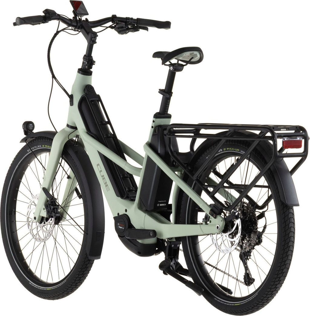 Vélo Cargo Longtail Électrique Cube Longtail Hybrid 800 Shimano Cues 11V 800 Wh 26'' Vert Pea 2026