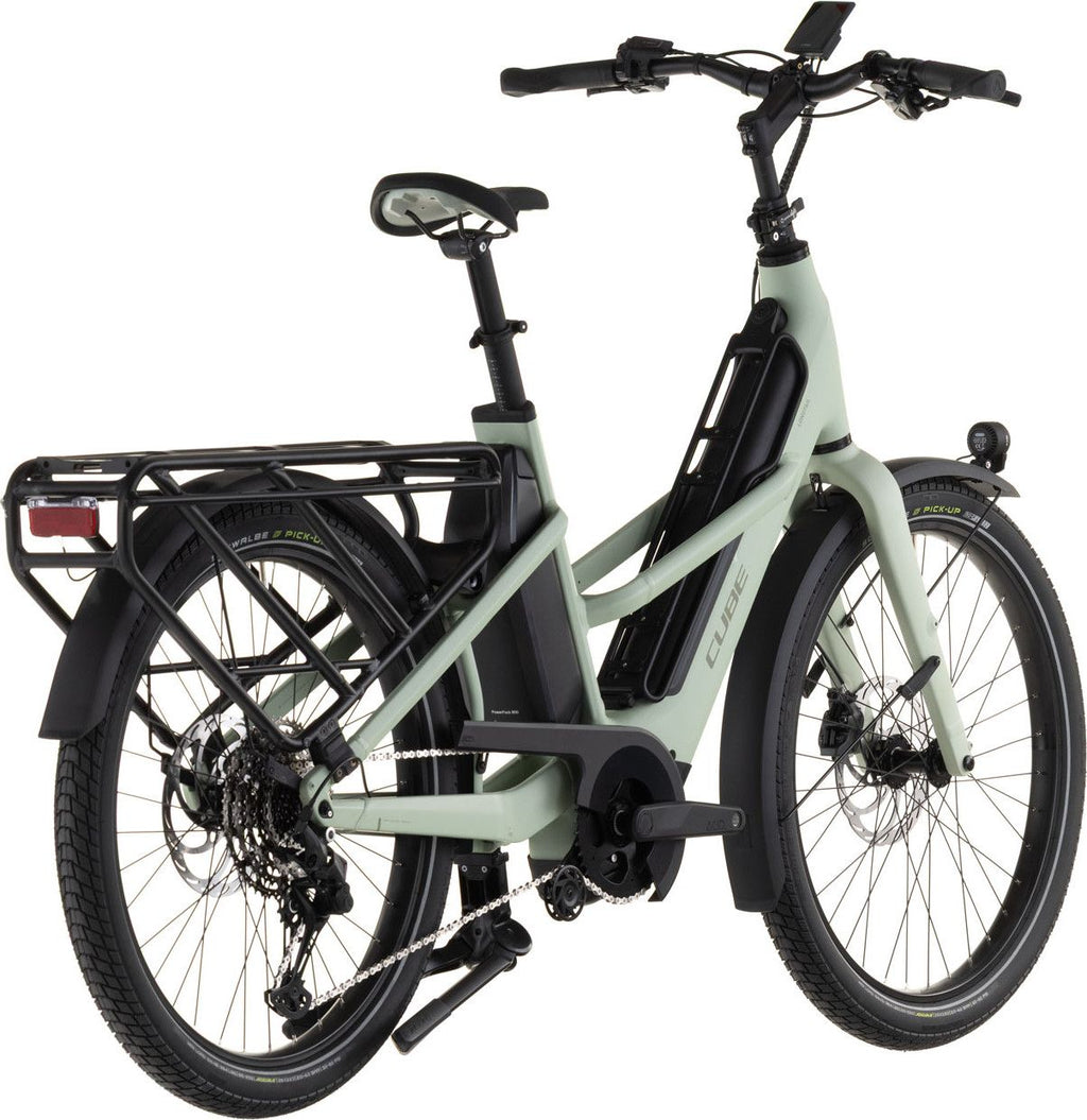 Vélo Cargo Longtail Électrique Cube Longtail Hybrid 800 Shimano Cues 11V 800 Wh 26'' Vert Pea 2026