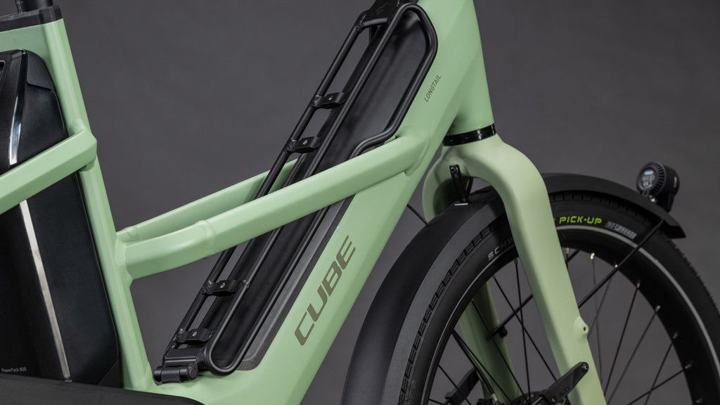 Vélo Cargo Longtail Électrique Cube Longtail Hybrid 800 Shimano Cues 11V 800 Wh 26'' Vert Pea 2026