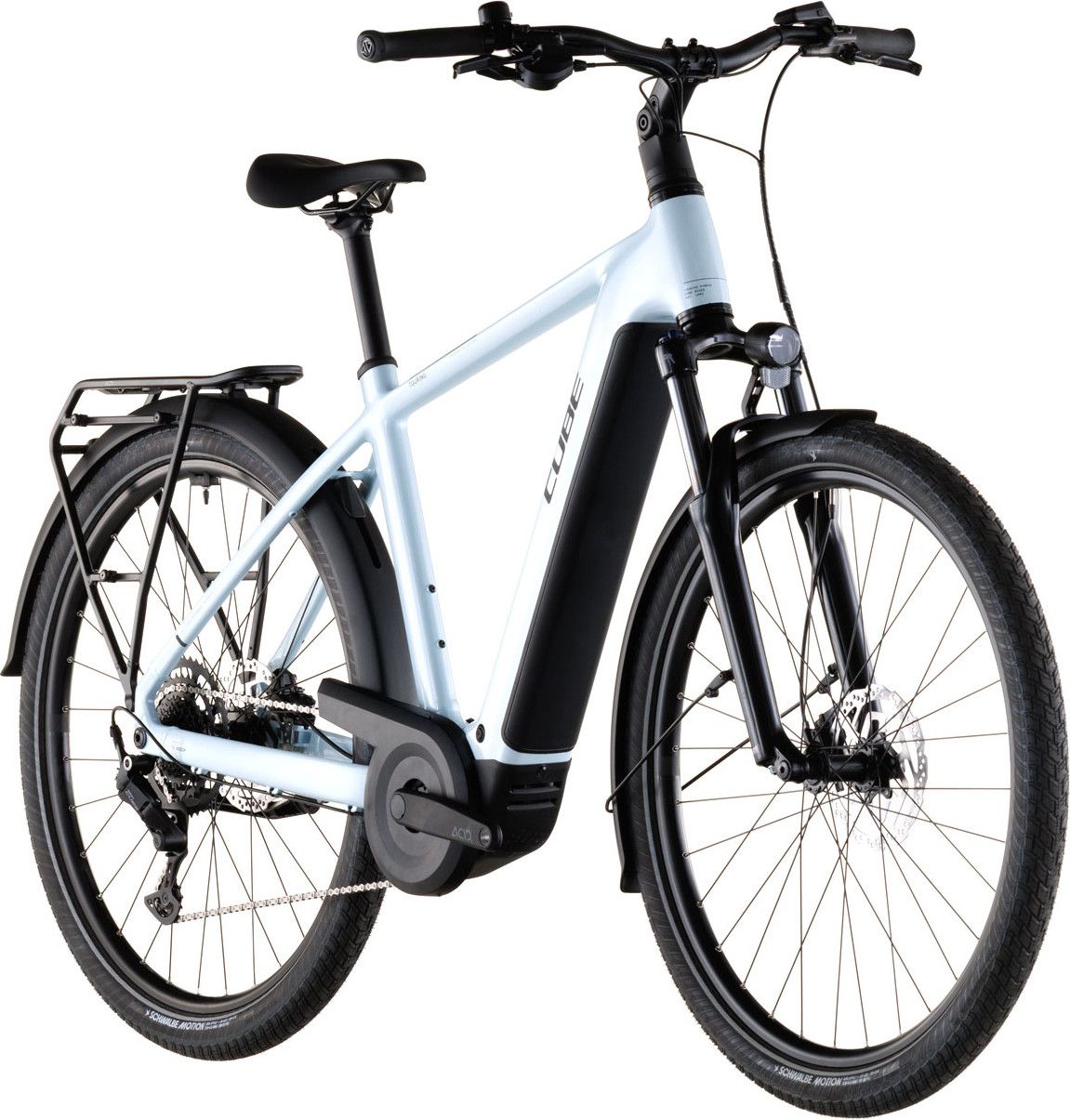 VTC Électrique Cube Touring Hybrid One 600 Shimano Cues 9V 600 Wh 700 mm Bleu Glacier 2026