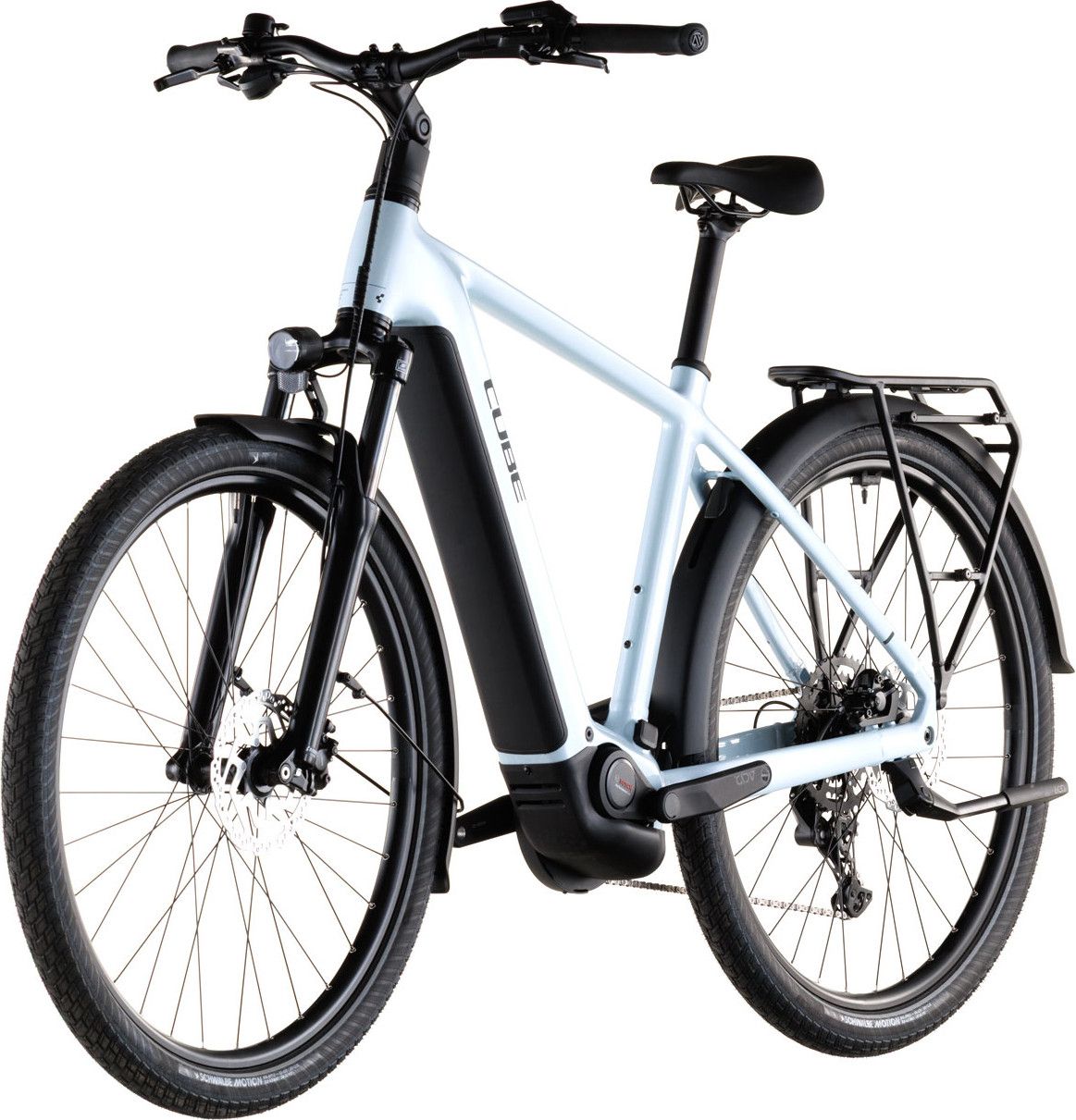 VTC Électrique Cube Touring Hybrid One 600 Shimano Cues 9V 600 Wh 700 mm Bleu Glacier 2026