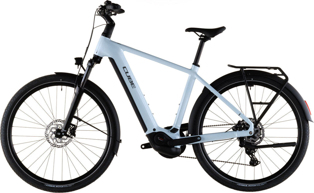 VTC Électrique Cube Touring Hybrid One 600 Shimano Cues 9V 600 Wh 700 mm Bleu Glacier 2026