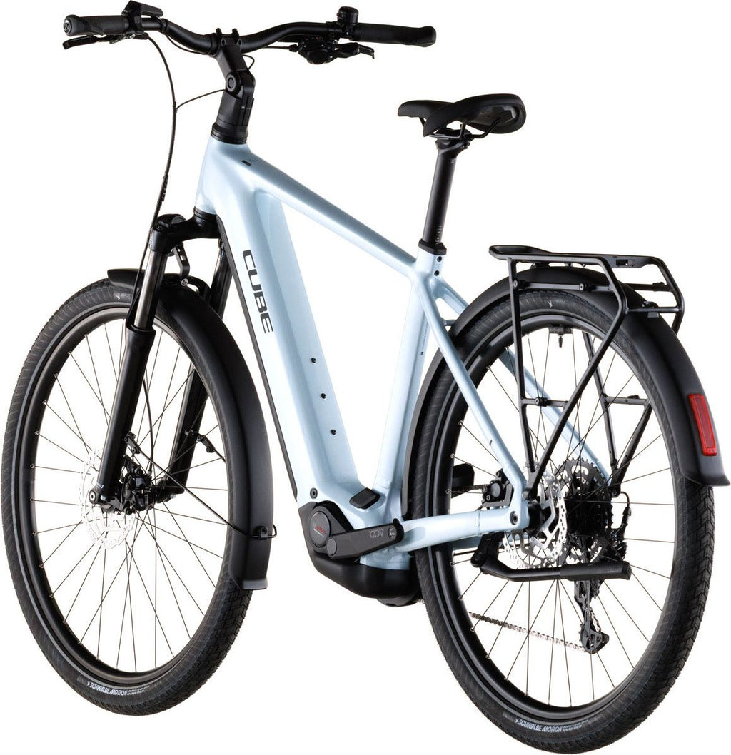 VTC Électrique Cube Touring Hybrid One 600 Shimano Cues 9V 600 Wh 700 mm Bleu Glacier 2026