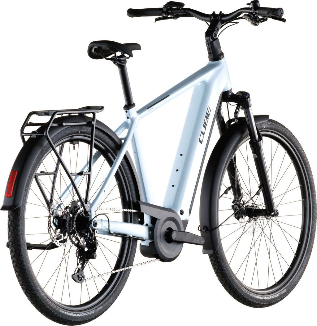 VTC Électrique Cube Touring Hybrid One 600 Shimano Cues 9V 600 Wh 700 mm Bleu Glacier 2026