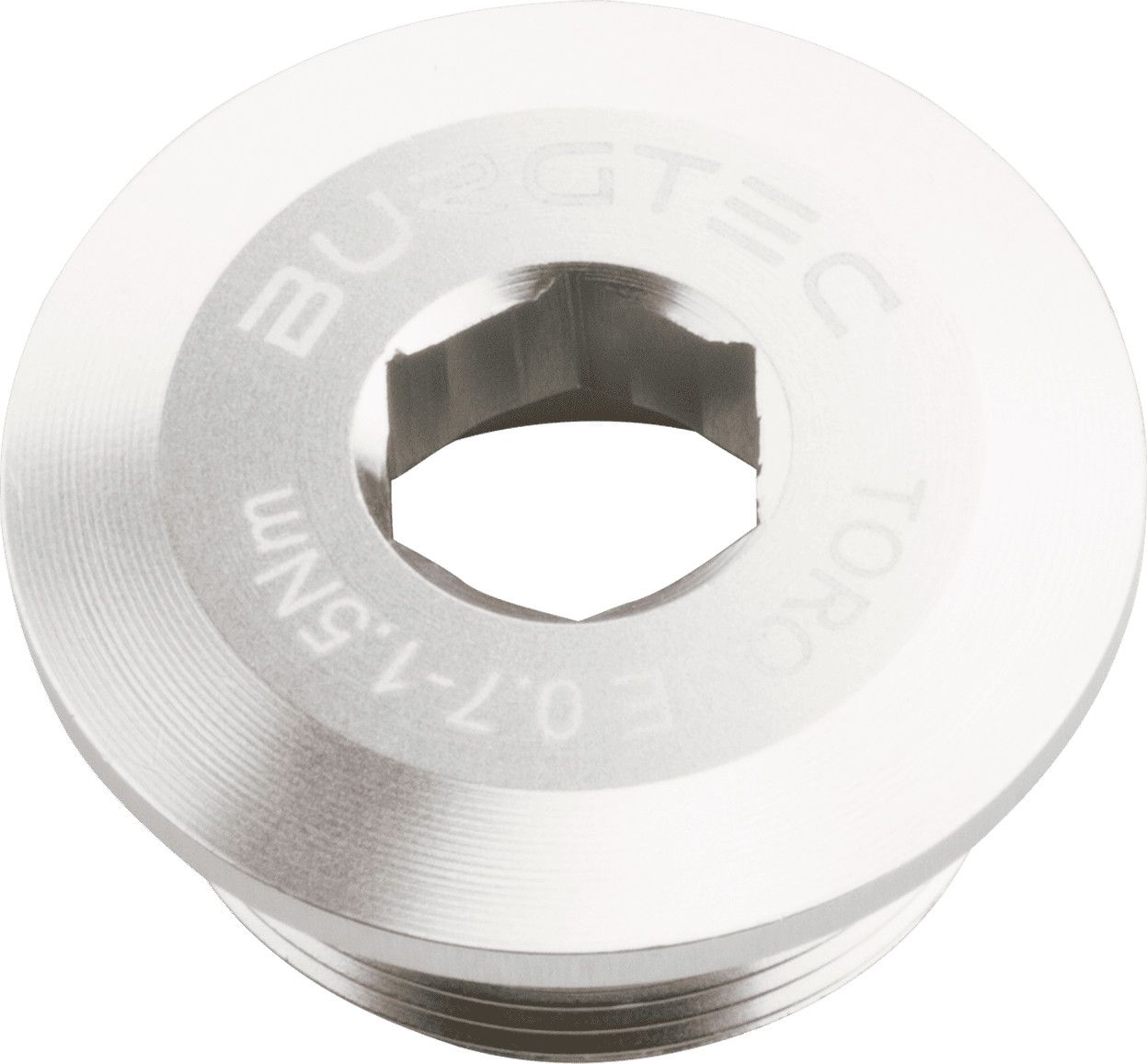 Vis de Pédalier Auto-Extractrice Burgtec Shimano Crank Bolt pour Shimano XTR/XT/SLX/LX/Deore/Saint/Zee/E-Bike Argent Rhodium