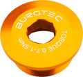 Vis de Pédalier Auto-Extractrice Burgtec Shimano Crank Bolt pour Shimano XTR/XT/SLX/LX/Deore/Saint/Zee/E-Bike Orange Iron Bro