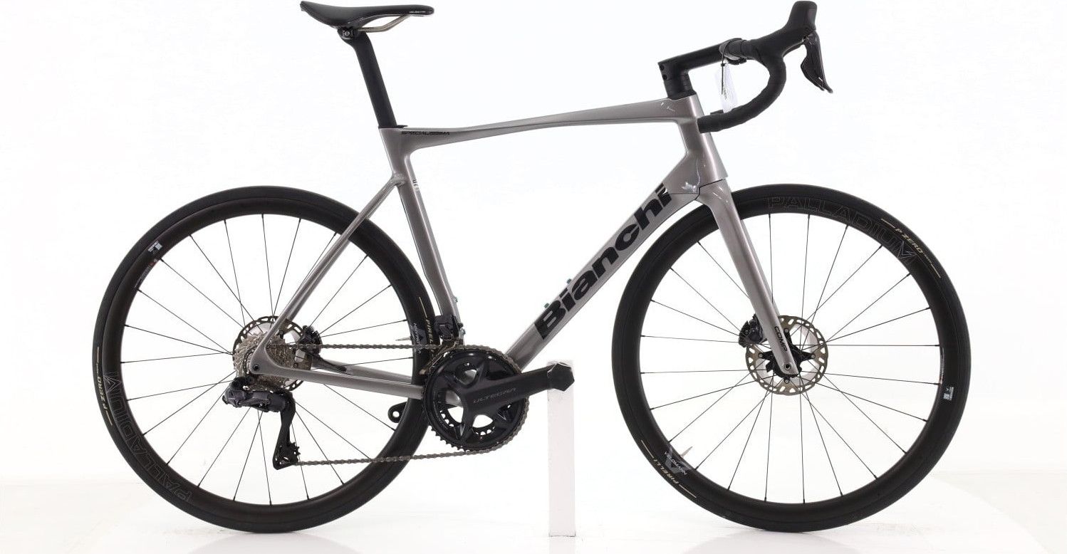 Produit reconditionné · Bianchi Specialissima Di2 12V · Gris / Vélo de route | Très bon état