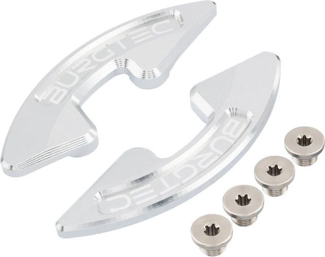 Paire de Protège Plateau Burgtec Argent