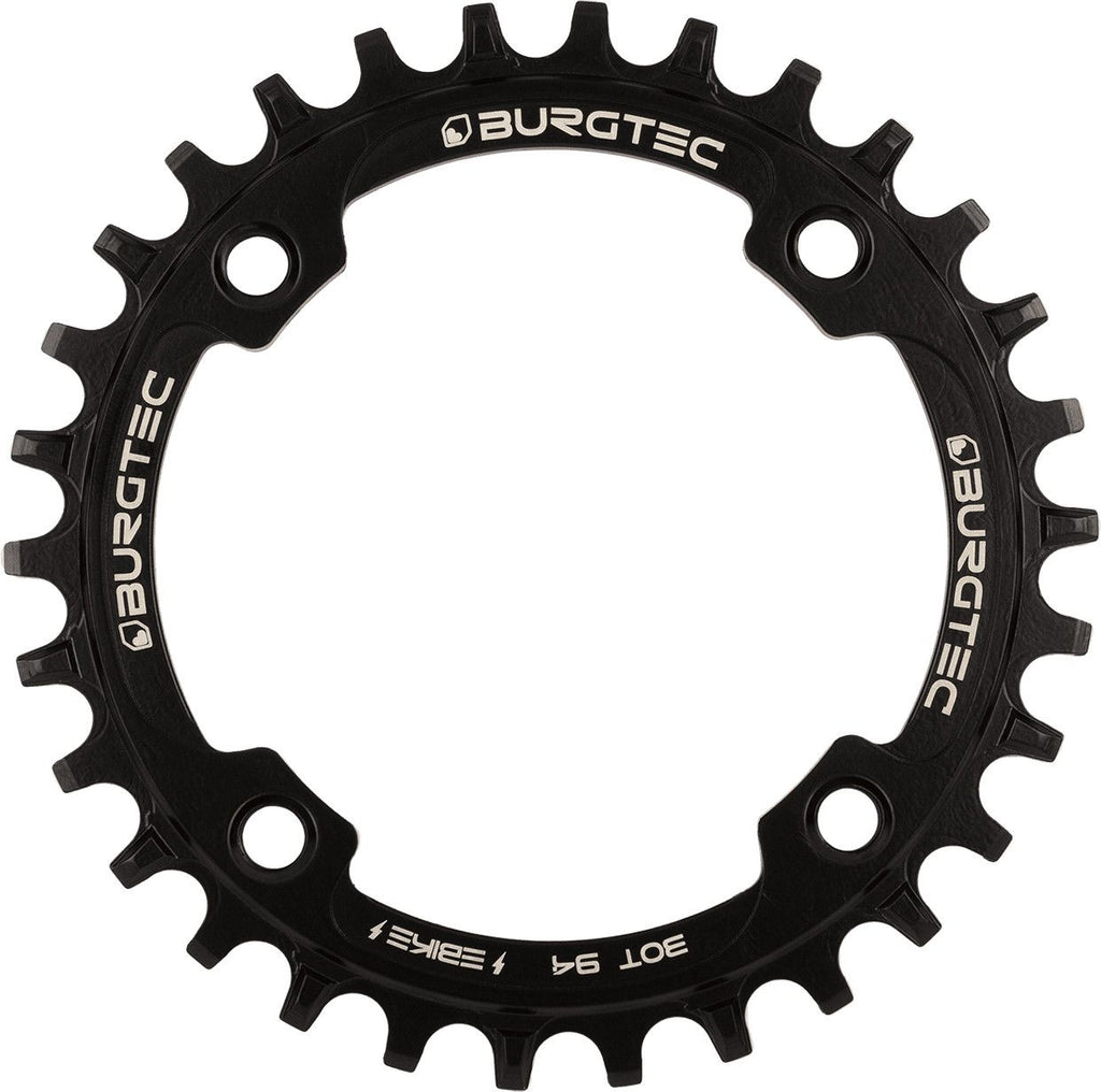 Plateau Rond Burgtec Thick Thin Acier 94 mm BCD pour VAE Noir