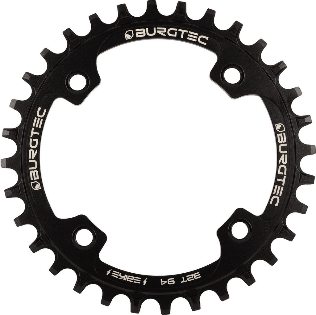Plateau Rond Burgtec Thick Thin Acier 94 mm BCD pour VAE Noir
