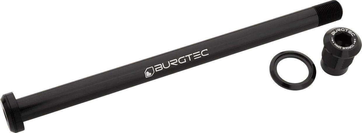 Axe Arrière VTT Burgtec Pivot 185.3 mm | M12x1.0 | Noir