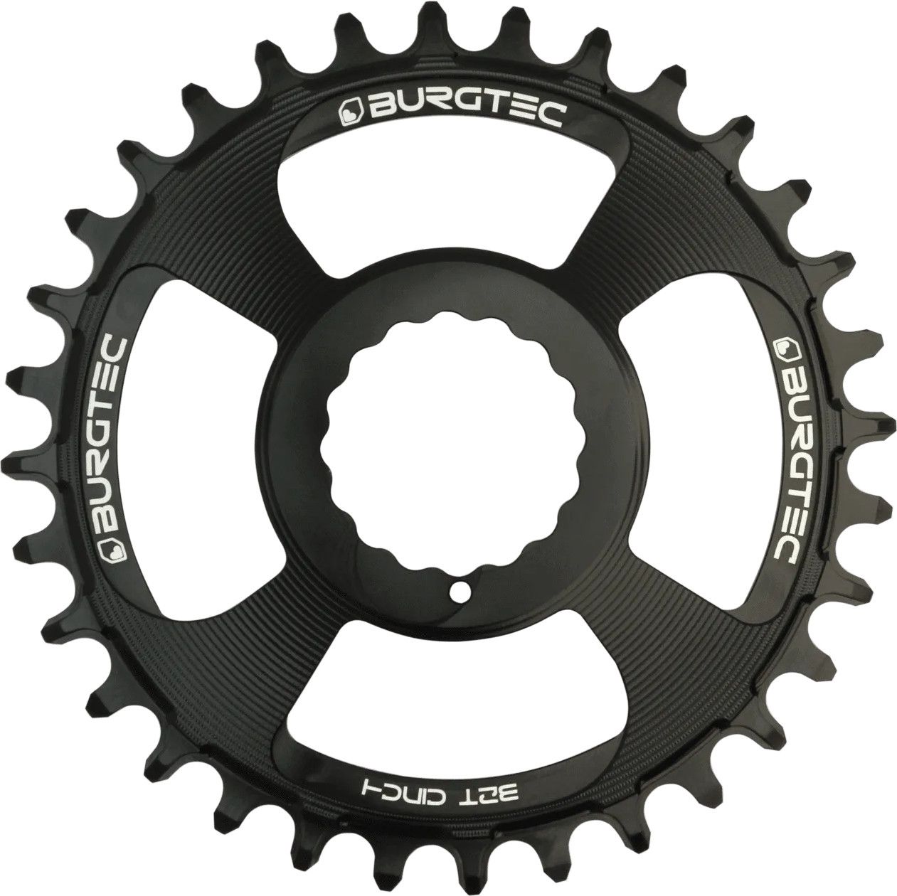 Plateau Rond Burgtec Thick Thin 3 mm Offset pour Race Face Direct Mount Noir