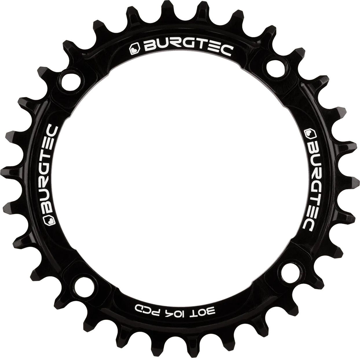 Plateau Rond Burgtec Thick Thin 104 mm BCD Noir