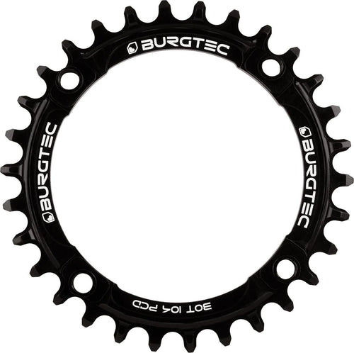 Plateau Rond Burgtec Thick Thin 104 mm BCD Noir