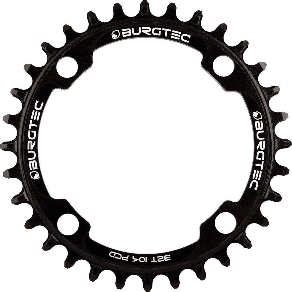 Plateau Rond Burgtec Thick Thin 104 mm BCD Noir