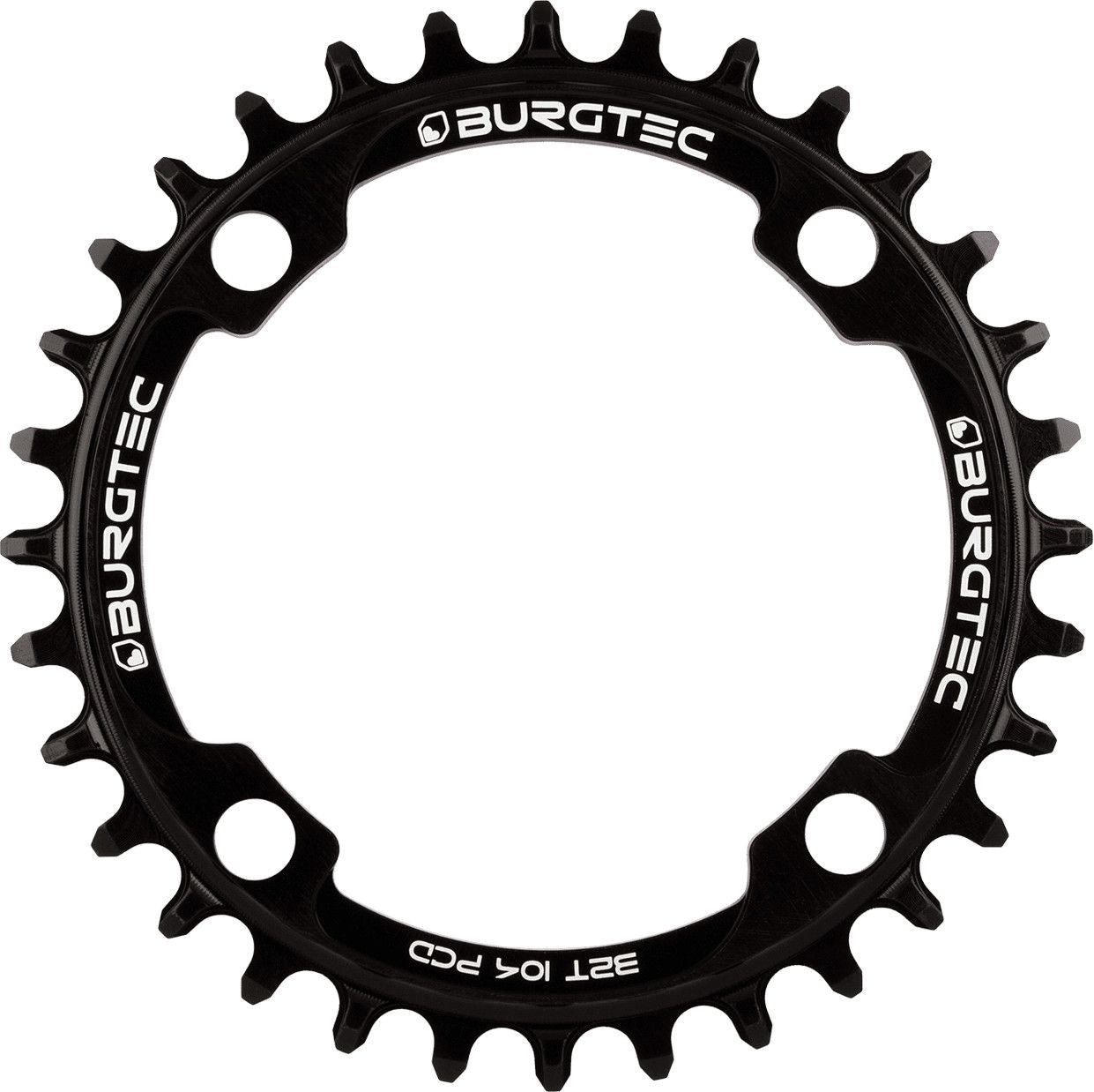 Plateau Rond Burgtec Thick Thin 104 mm BCD Noir