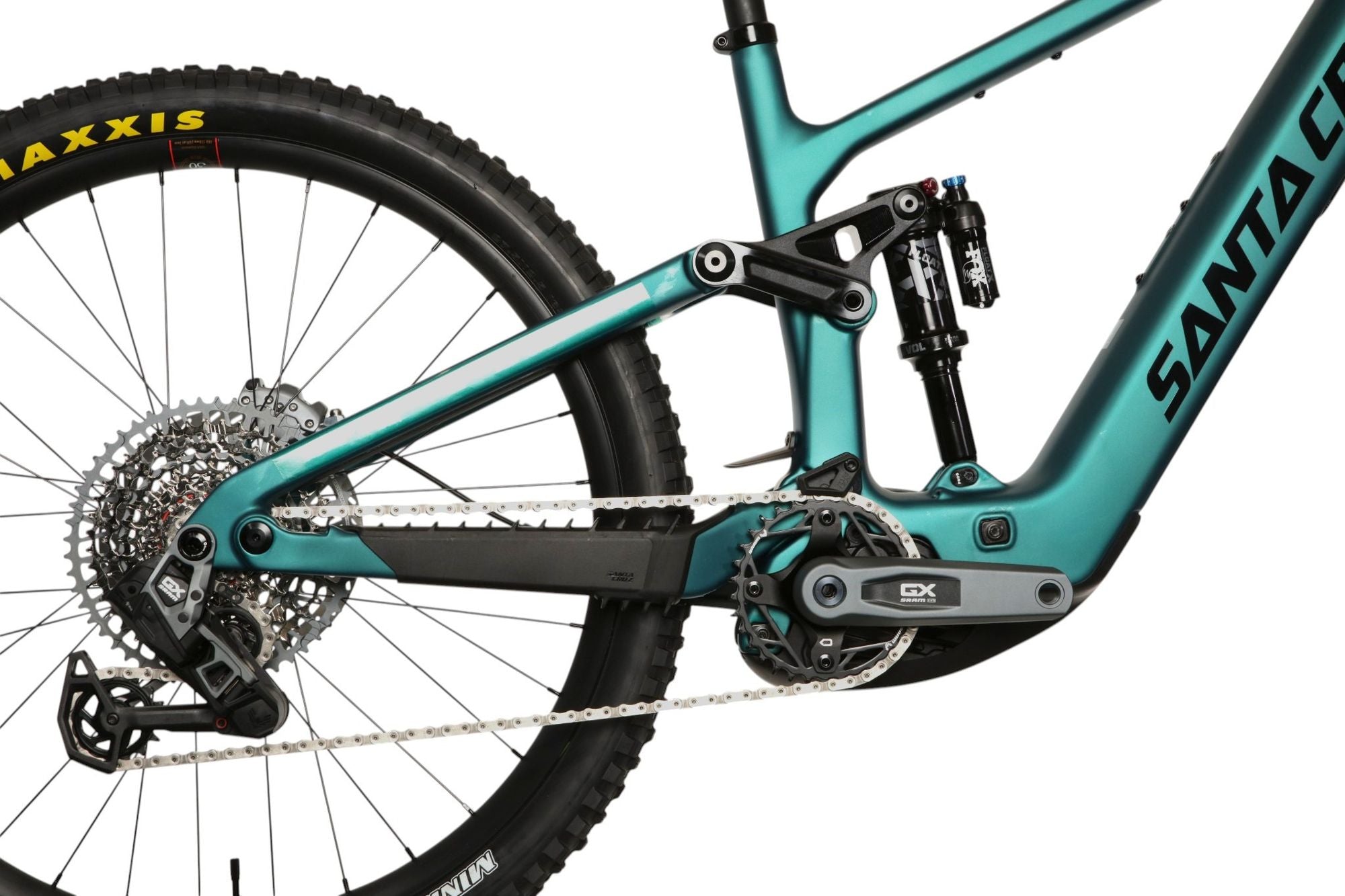 VTT Électrique Tout-Suspendu Santa Cruz Bullit 4 C GX AXS Sram 12V 600Wh MX (29/27.5'') Matte Teal Sparkl 2026