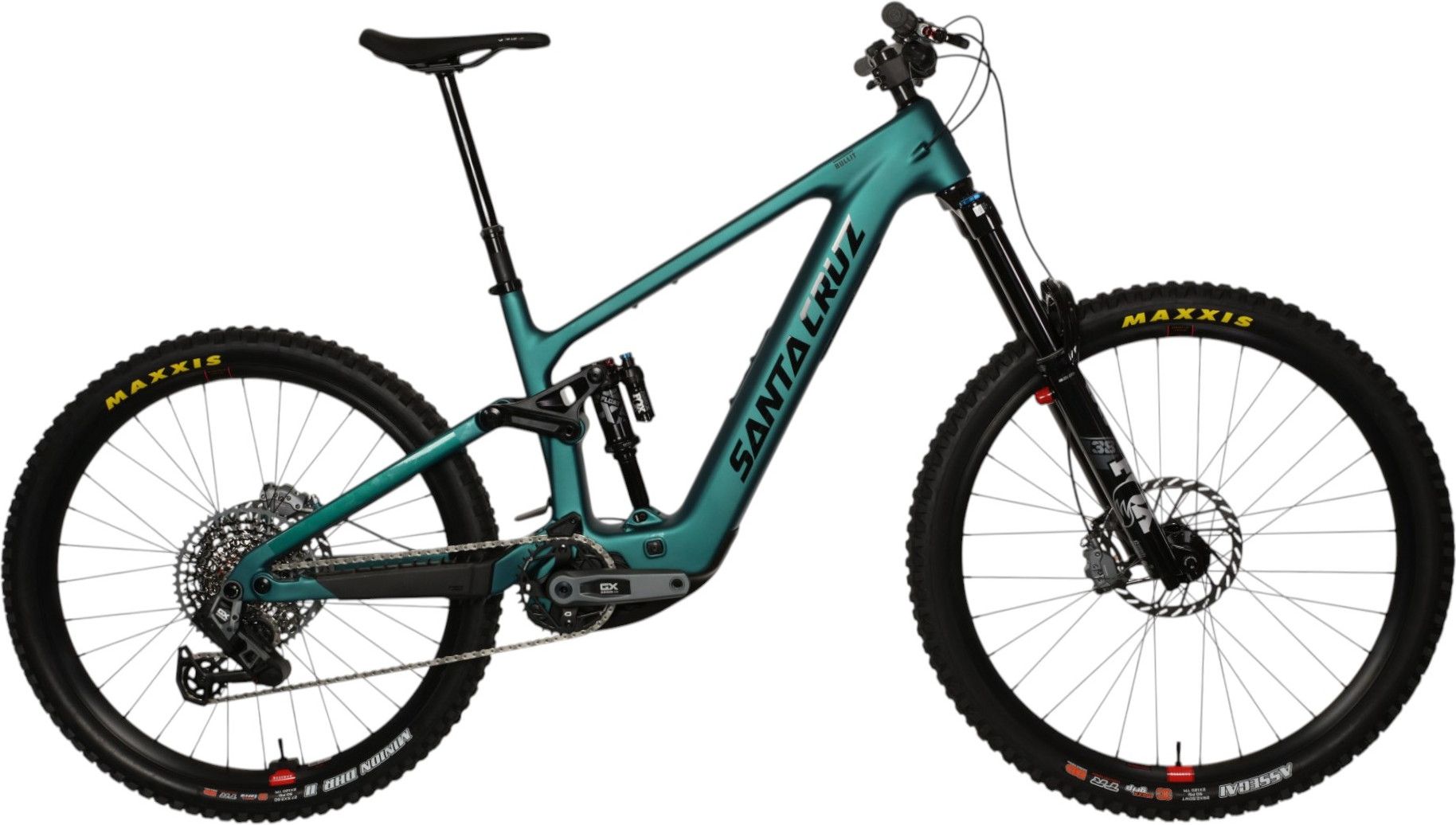 VTT Électrique Tout-Suspendu Santa Cruz Bullit 4 C GX AXS Sram 12V 600Wh MX (29/27.5'') Matte Teal Sparkl 2026
