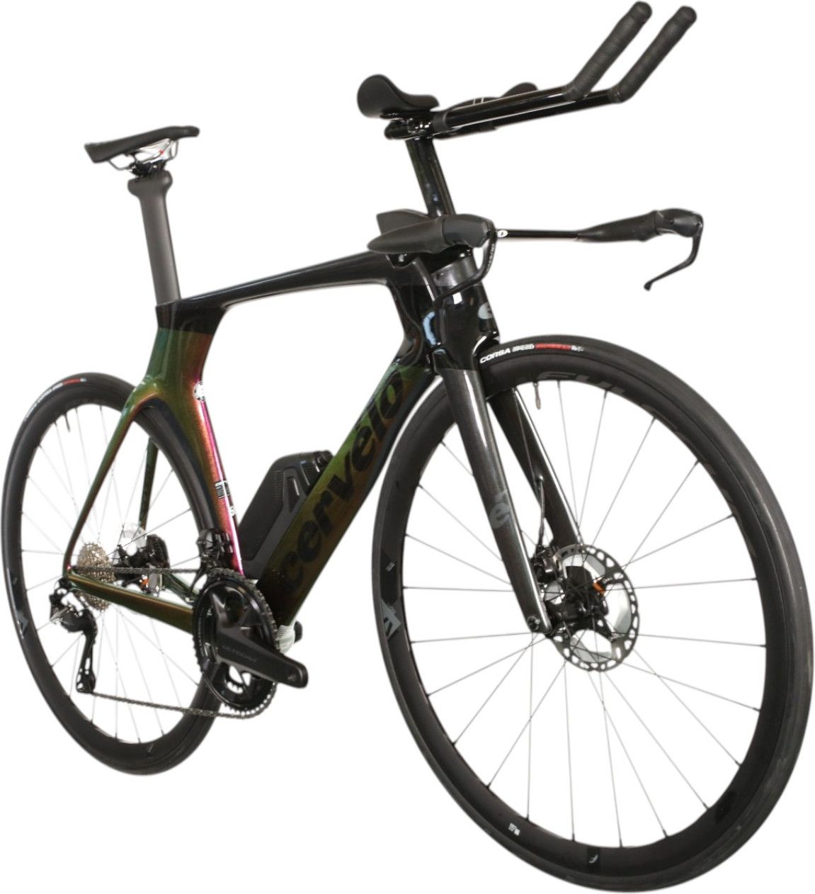 Vélo de Triathlon Cervélo P5 Shimano Ultegra Di2 12V 700 mm Violet