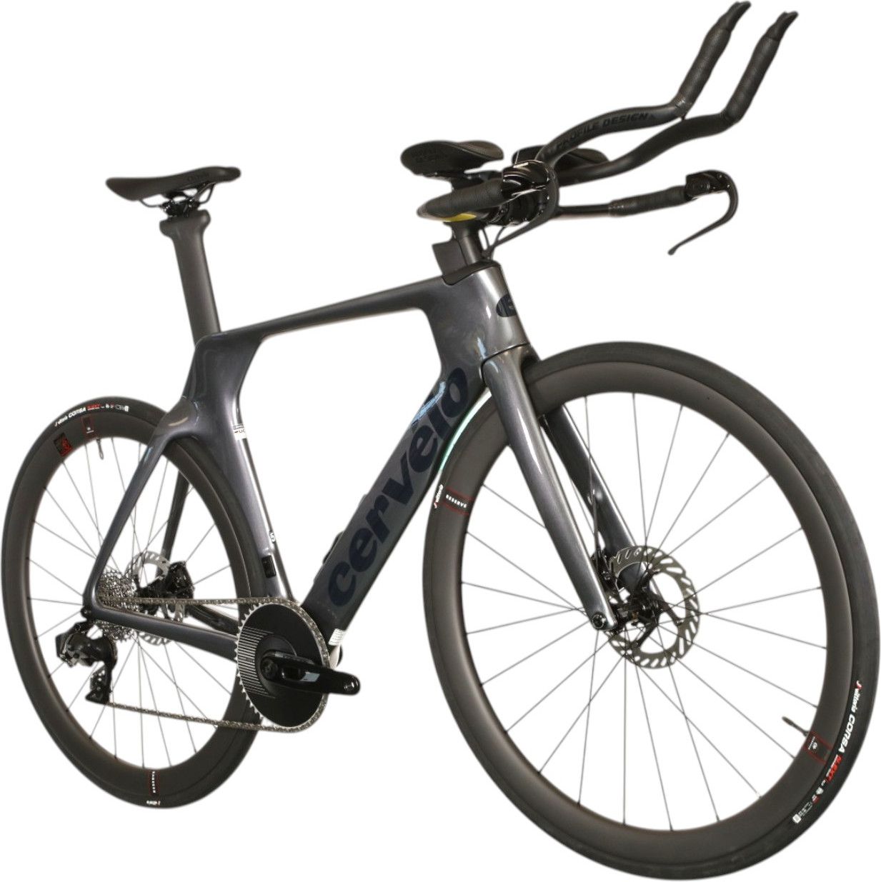 Vélo de Triathlon Cervélo P-Series Sram Rival AXS 12V 700 mm Gris