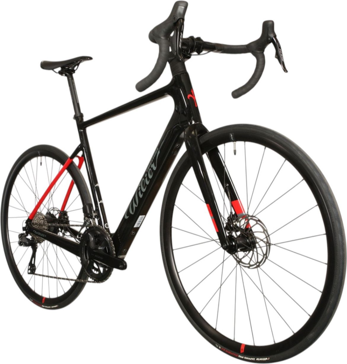 Vélo de Route Électrique Wilier Triestina Garda Hybrid Shimano 105 Di2 12V 250 Wh 700 mm Noir Rouge