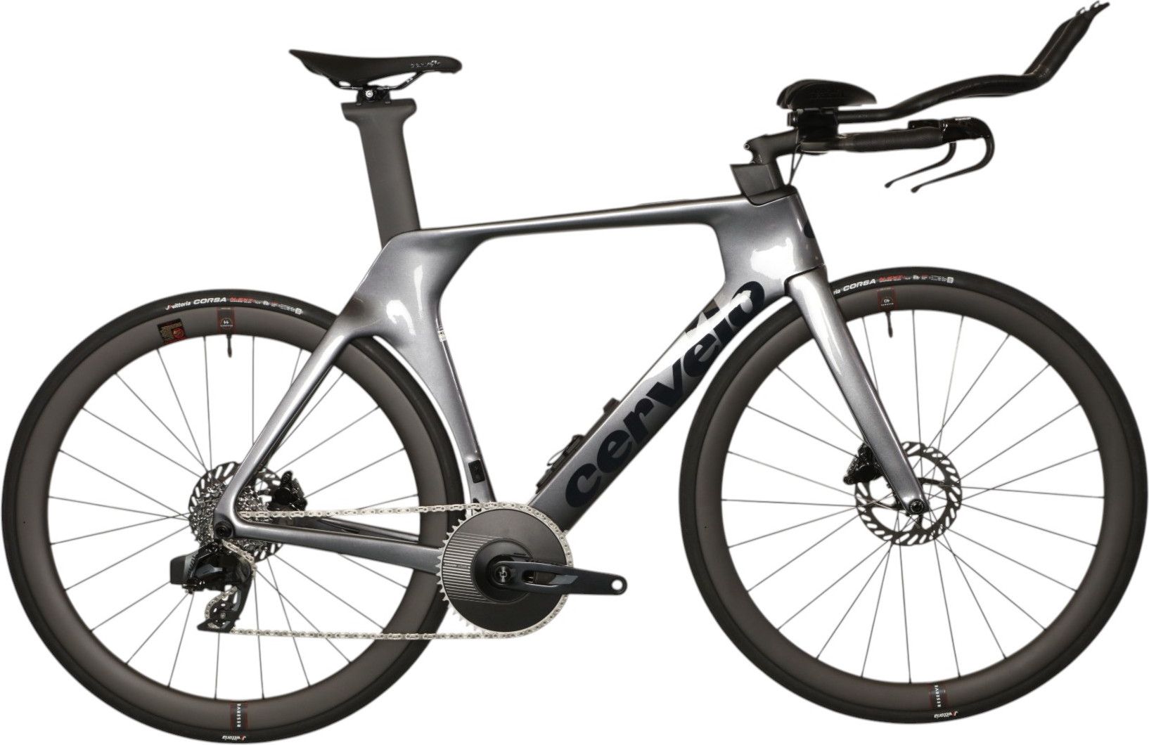 Vélo de Triathlon Cervélo P-Series Sram Rival AXS 12V 700 mm Gris