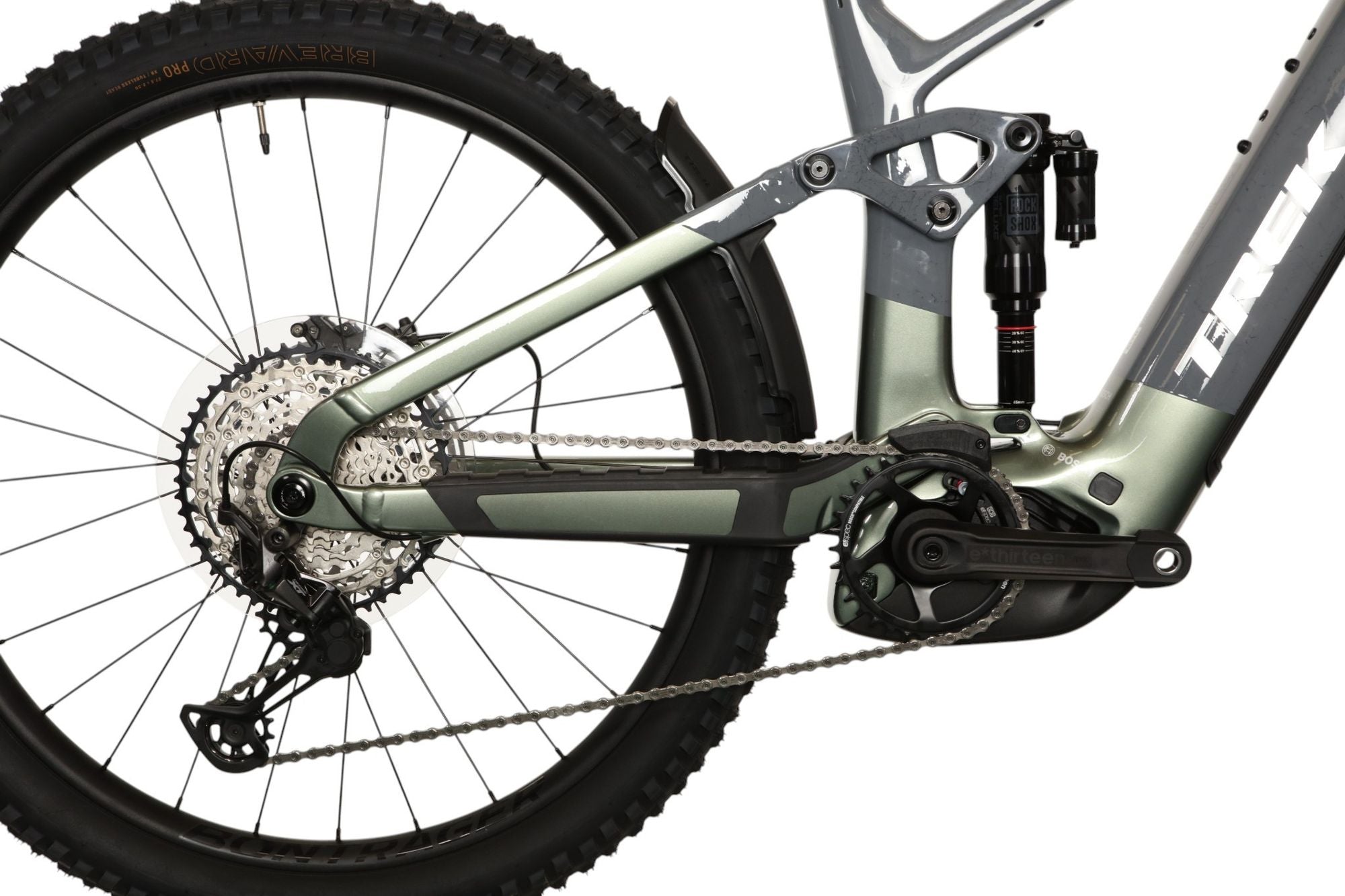 VTT Électrique Tout-Suspendu Trek Rail+ 9.7 12V 800Wh Bosch 120 Nm MX (29/27.5'') Gris/Vert Gén. 5