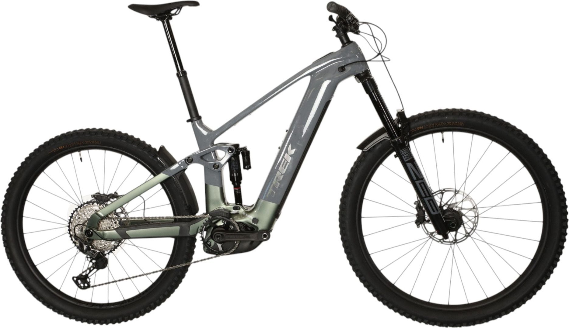 VTT Électrique Tout-Suspendu Trek Rail+ 9.7 12V 800Wh Bosch 120 Nm MX (29/27.5'') Gris/Vert Gén. 5