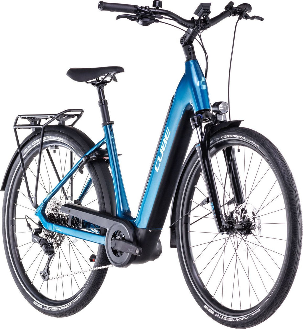 Vélo de Ville Électrique Cube Supreme Hybrid Pro 625 Easy Entry Shimano Cues 11V 625 Wh 700 mm Bleu Electric