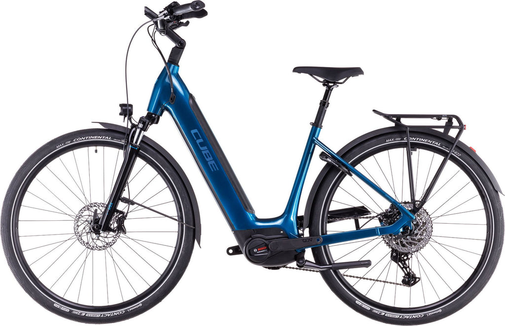 Vélo de Ville Électrique Cube Supreme Hybrid Pro 625 Easy Entry Shimano Cues 11V 625 Wh 700 mm Bleu Electric