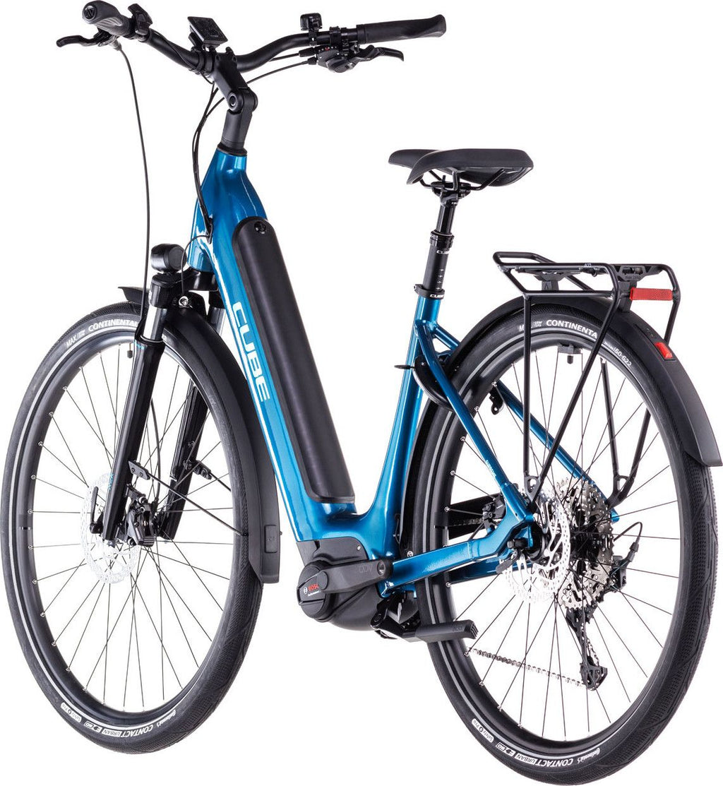 Vélo de Ville Électrique Cube Supreme Hybrid Pro 625 Easy Entry Shimano Cues 11V 625 Wh 700 mm Bleu Electric