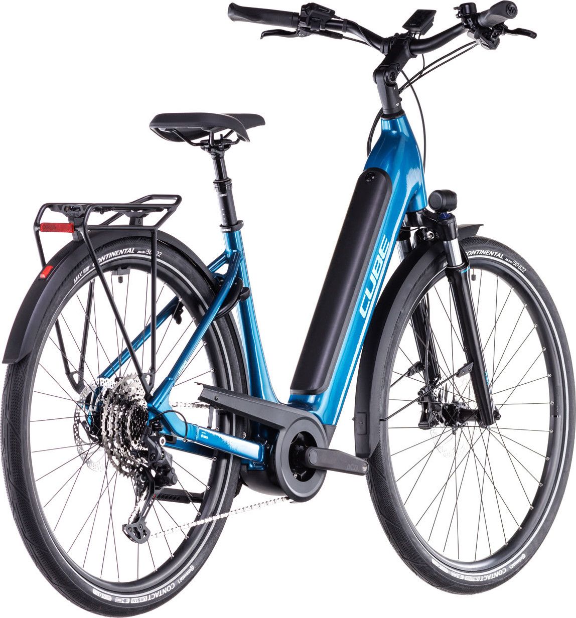 Vélo de Ville Électrique Cube Supreme Hybrid Pro 625 Easy Entry Shimano Cues 11V 625 Wh 700 mm Bleu Electric