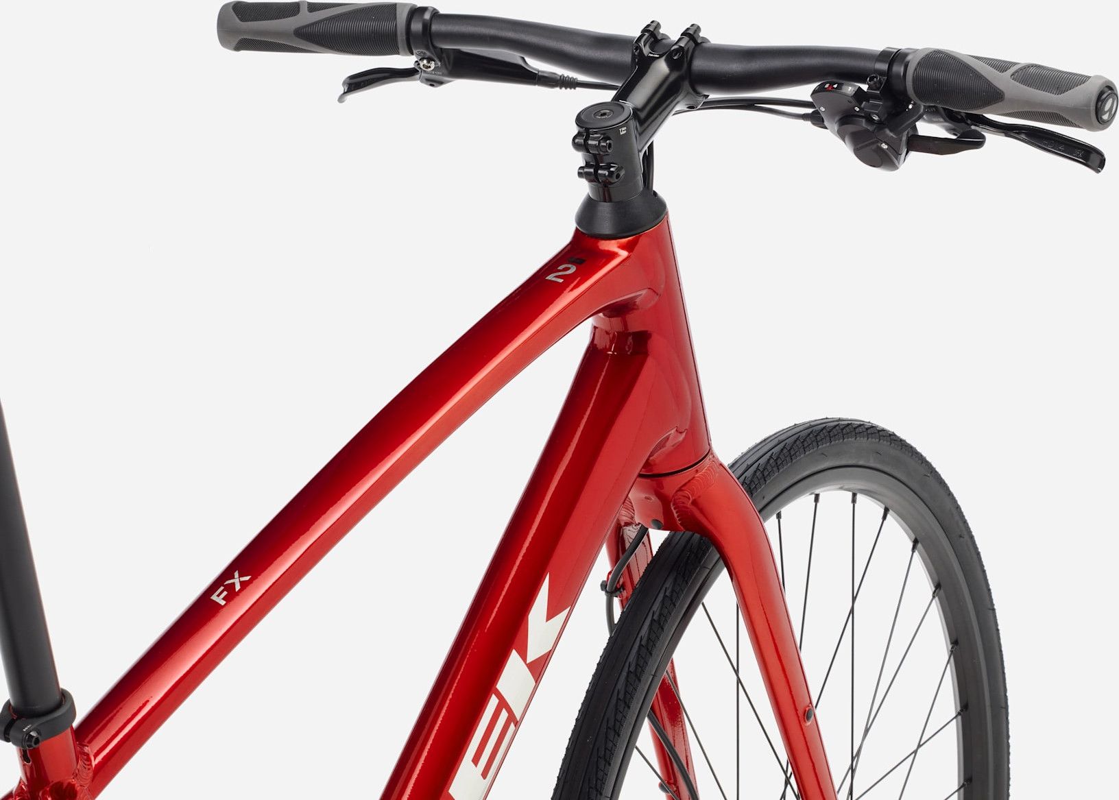 Vélo Fitness Trek FX 2 Stepover Shimano Cues 9V 700 mm Rouge Gén. 4