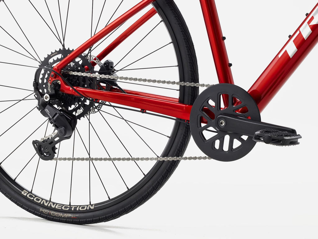 Vélo Fitness Trek FX 2 Stepover Shimano Cues 9V 700 mm Rouge Gén. 4