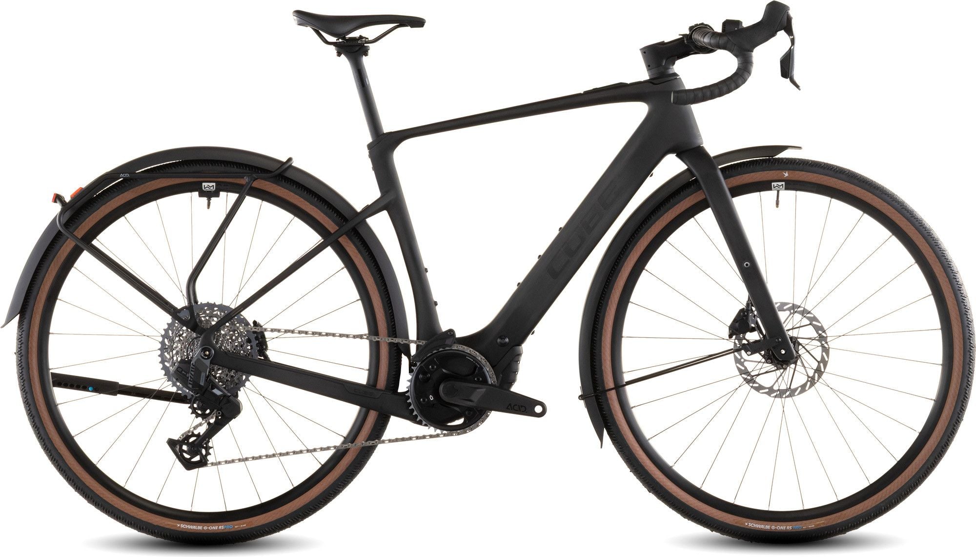 Vélo de Gravel Électrique Cube Nuroad Hybrid C:62 EXC 400X FE Sram Rival XPLR AXS 13V 400 Wh 700 mm Noir Blackline 2026