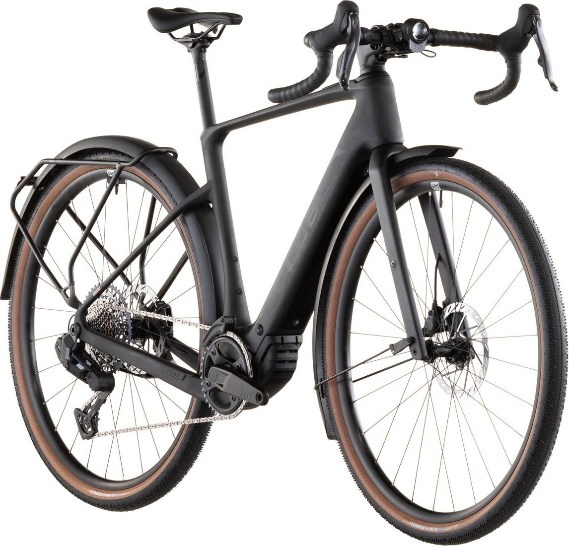 Vélo de Gravel Électrique Cube Nuroad Hybrid C:62 EXC 400X FE Sram Rival XPLR AXS 13V 400 Wh 700 mm Noir Blackline 2026
