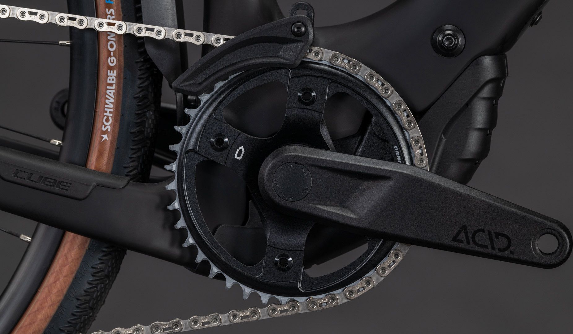 Vélo de Gravel Électrique Cube Nuroad Hybrid C:62 EXC 400X FE Sram Rival XPLR AXS 13V 400 Wh 700 mm Noir Blackline 2026