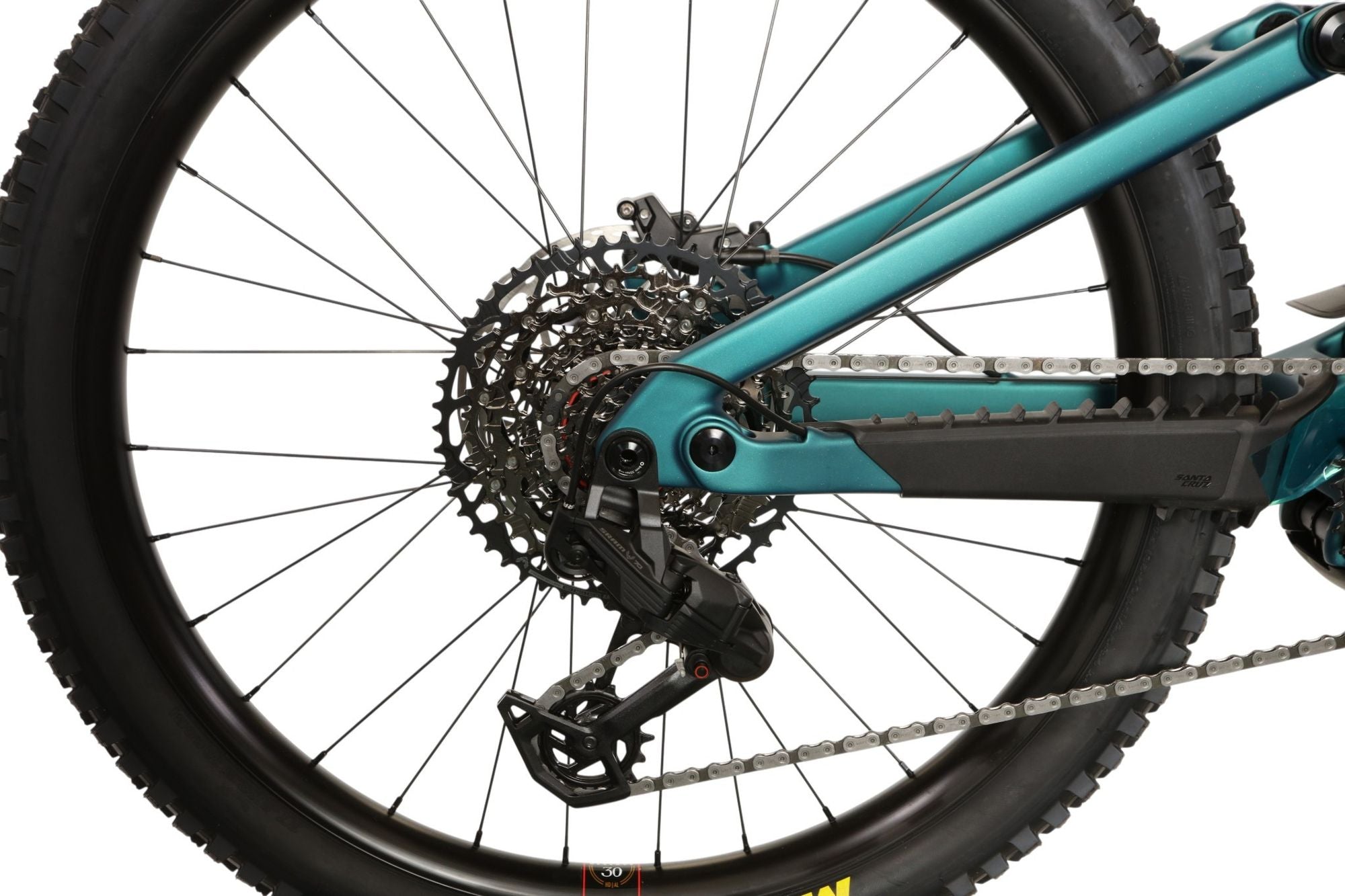 VTT Électrique Tout-Suspendu Santa Cruz Bullit 4 C 70 Sram 12V 600Wh Bosch 100 Nm MX (29/27.5'') Matte Teal Sparkle 2026