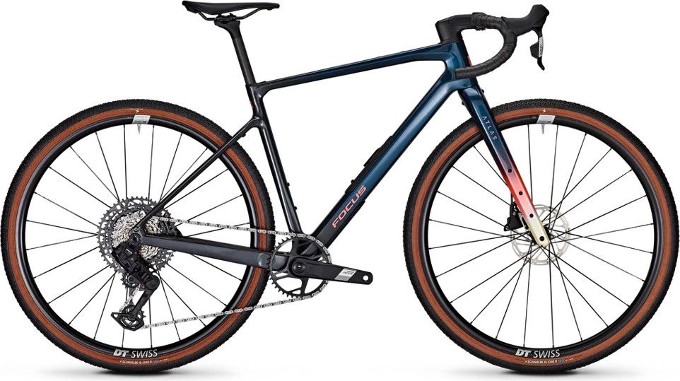 Vélo de Gravel Focus Atlas 8.8 Sram Apex / S1000 Eagle AXS 12V 700 mm Bleu Marine/Noir 2026