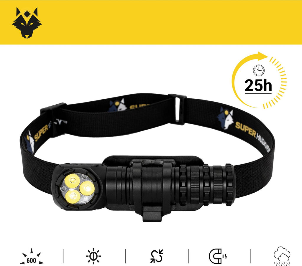 Lampe frontale 2 en 1 LITE300 - 600 lumens / rechargeable