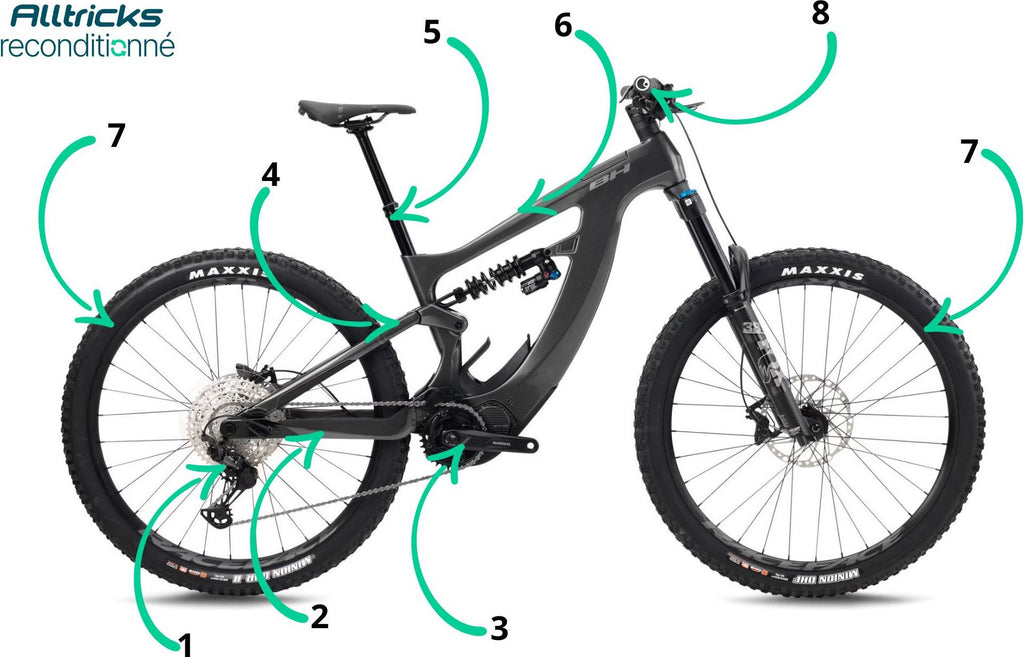 VTT Électrique Tout-Suspendu BH Shimano Xtep Lynx Pro 0.7 12V 720 Wh Shimano 29'' Noir T.M 165/177cm - Produit Reconditionné