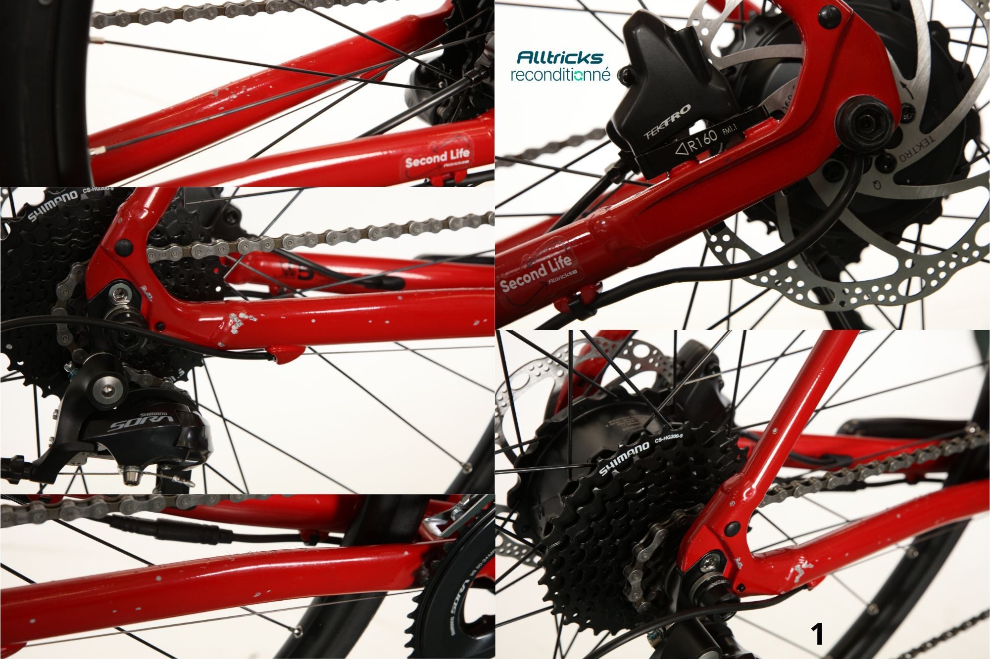 Vélo Route Electrique Lapierre E-Sensium 2.2 Shimano Sora 9V Mahle 250Wh T.L 180/190cm - Produit Reconditionné