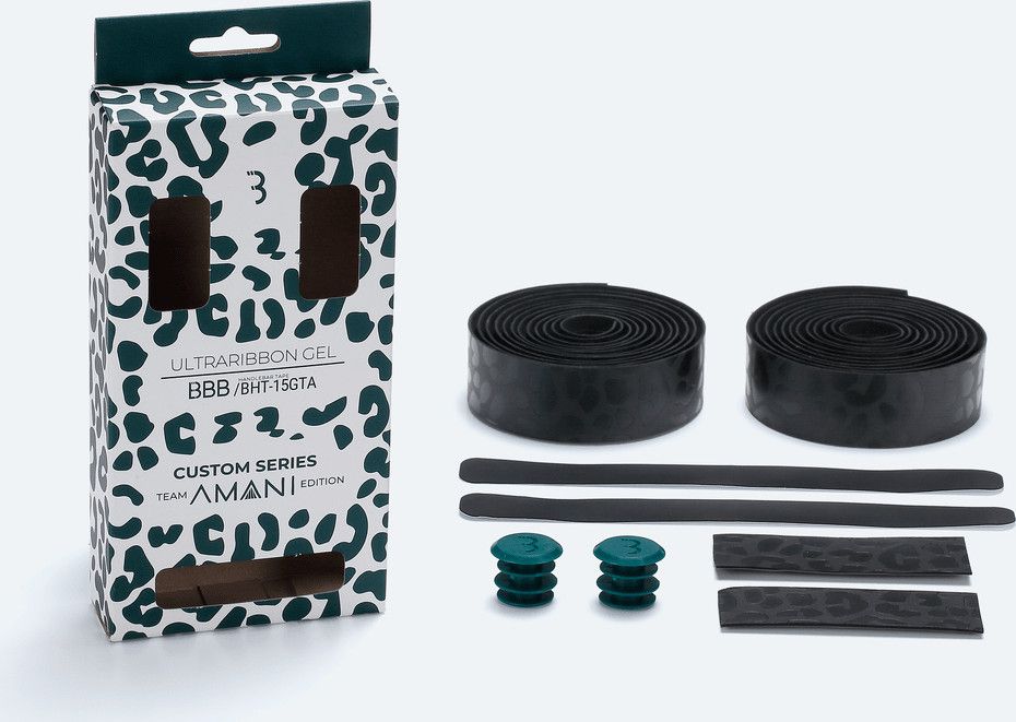 Ruban de Cintre BBB UltraRibbon Gel Team Amani Noir Léopard