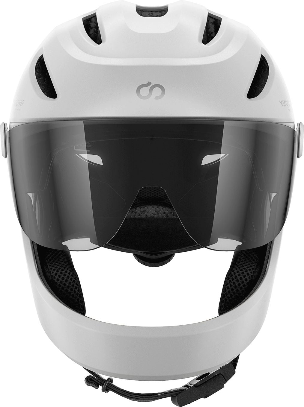 Virgo Integral Blanc - Casque Intégral Urbain avec visière et phare arrière