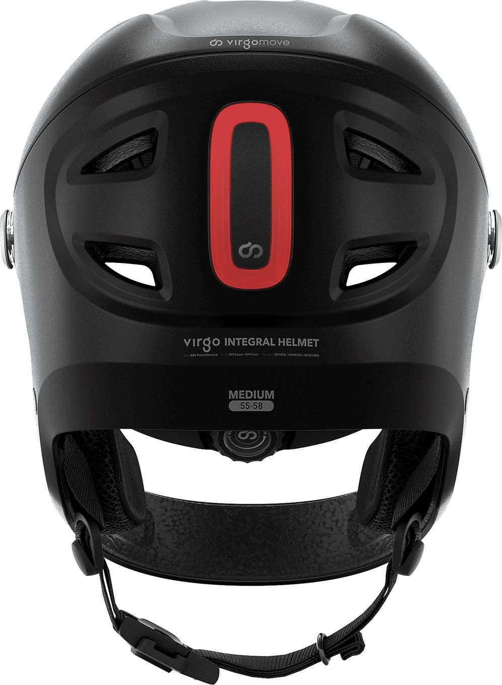 Virgo Integral Mips Noir - Casque Intégral Urbain avec visière et phare arrière