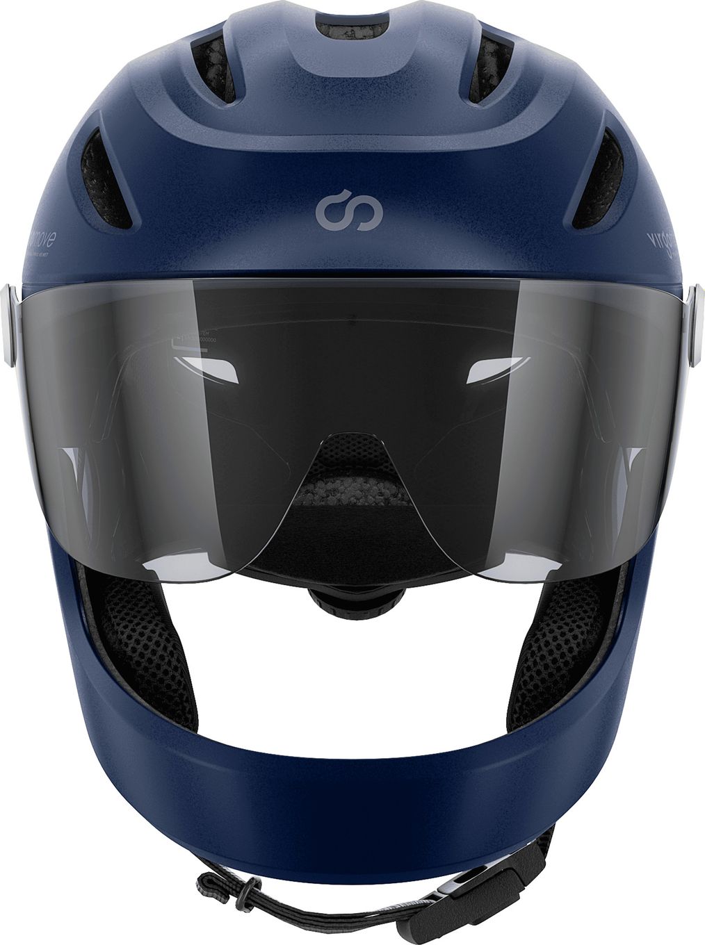 Virgo Integral Mips Bleu - Casque Intégral Urbain avec visière et phare arrière
