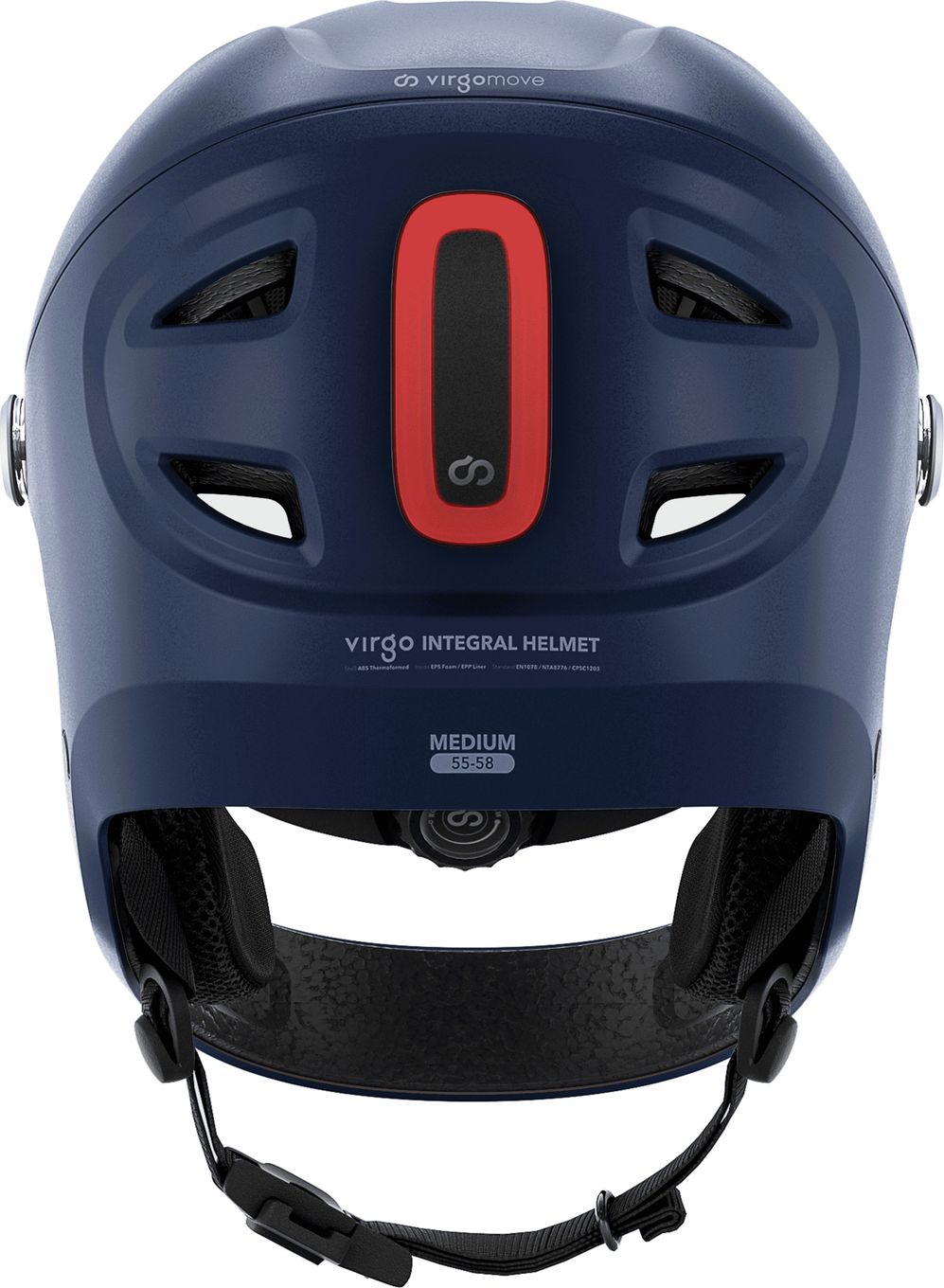Virgo Integral Mips Bleu - Casque Intégral Urbain avec visière et phare arrière