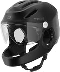Virgo Integral Noir - Casque Intégral Urbain avec visière et phare arrière